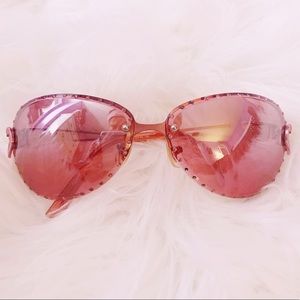 Steve Madden |  Pink rhinestone sunglasses